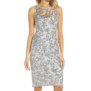 Adrianna Papell Formal Sequin Sheath Dress 12